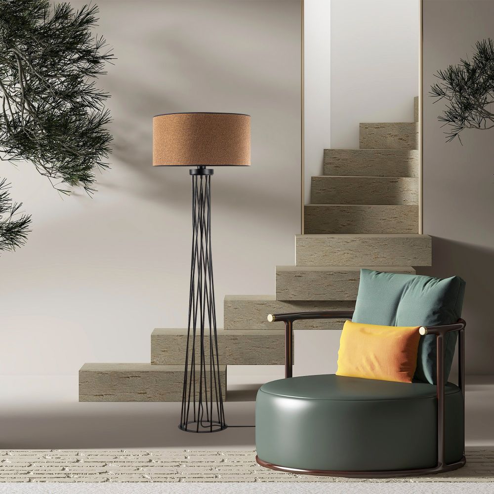 Visoka Lampa za Pod 13472 - smeđa slika 3