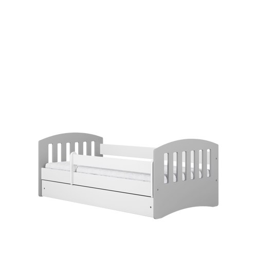Drveni dječji krevet Classic s ladicom - sivi - 160*80cm slika 4