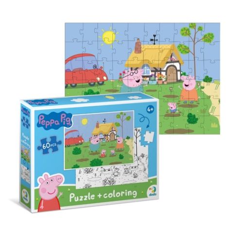 Dodo Puzzle 2U1 Peppa Prase, Skakanje Po Baricama slika 2