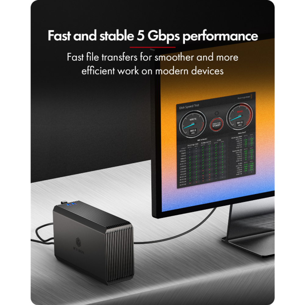 IcyBox IB-RD3720-CU3 RAID sustav za 2x 3.5"/2.5" SATA HDD i SSD diskove s RAID prekidačem slika 5