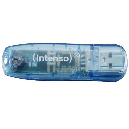 (Intenso) USB Flash drive 4GB Hi-Speed USB 2.0, Rainbow Line, PLAVI - USB2.0-4GB/Rainbow slika 2