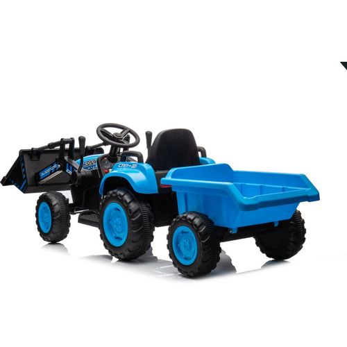 Traktor s utovarivačem BLAZIN plavi - traktor na akumulator slika 3