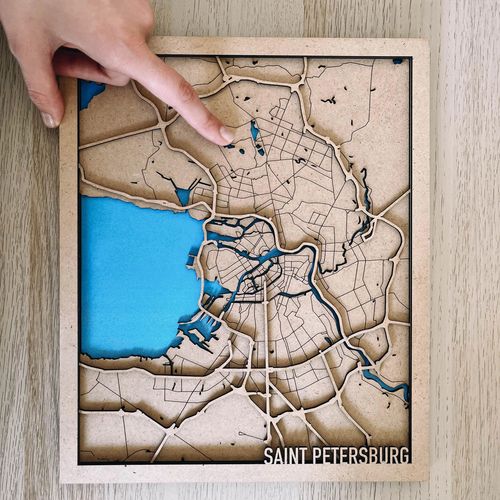 3D mapa grada "Saint Petersburg"🇷🇺 slika 4