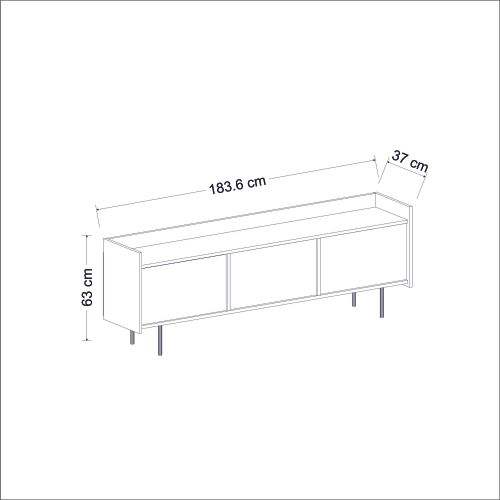 Woody Fashion Stalak za televizor, Atlas - White slika 10