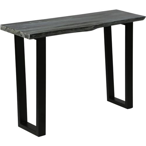 Konzolni stol od masivnog drva mindi 110 x 35 x 75 cm sivi slika 48