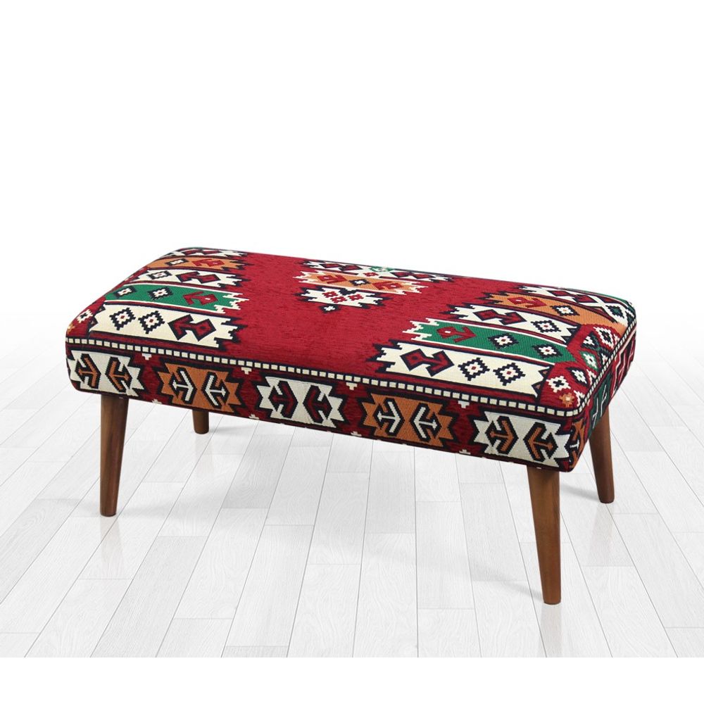Vezir v2 - Višebojni crveni pouf slika 1