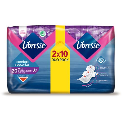 Libresse maxi goodnight clip duo 20 kom slika 1