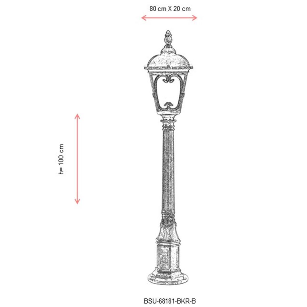 BSU-68181-BKR-B Smeđi Spoljašnji Podni Lampa slika 3