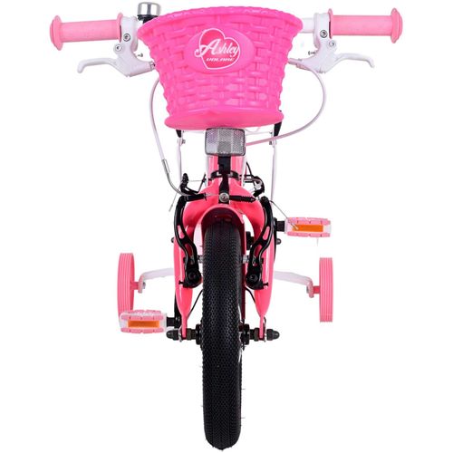 Volare Ashley dječji bicikl 12 inča roza/crveni s dvije ručne kočnice slika 7
