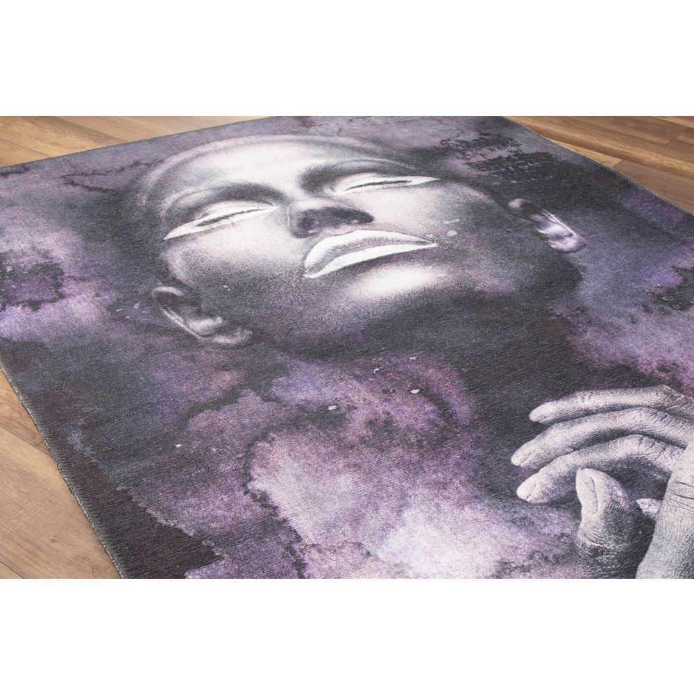 Opus Chenille - Crni AL 334 Višebojni Hodnički Tepih (75 x 150 cm) slika 5