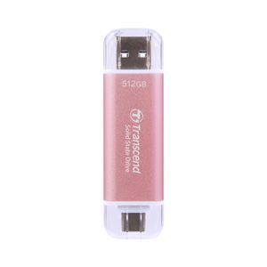 Transcend  TS512GESD310P 512GB, Portable SSD, ESD310P, USB 10Gbps, Type C/ A, Pink