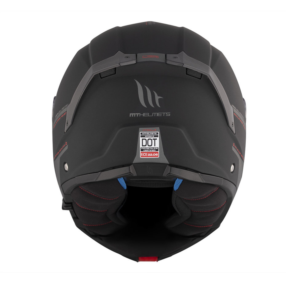 MT Helmets Atom 2 SV Solid A1 Matt Black slika 5