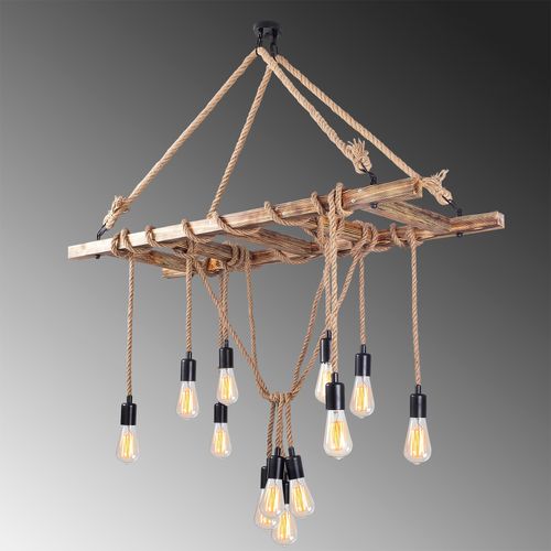 Erebos - 103-AV Wooden Chandelier slika 6