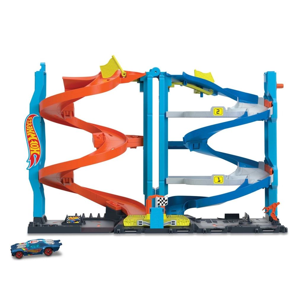 Hot Wheels City Staza sa autićem 2U1 Transforming Race Tower slika 1