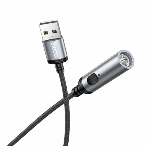 HOCO adapter za upaljač na USB A konektor UA30 30 cm - crni slika 3