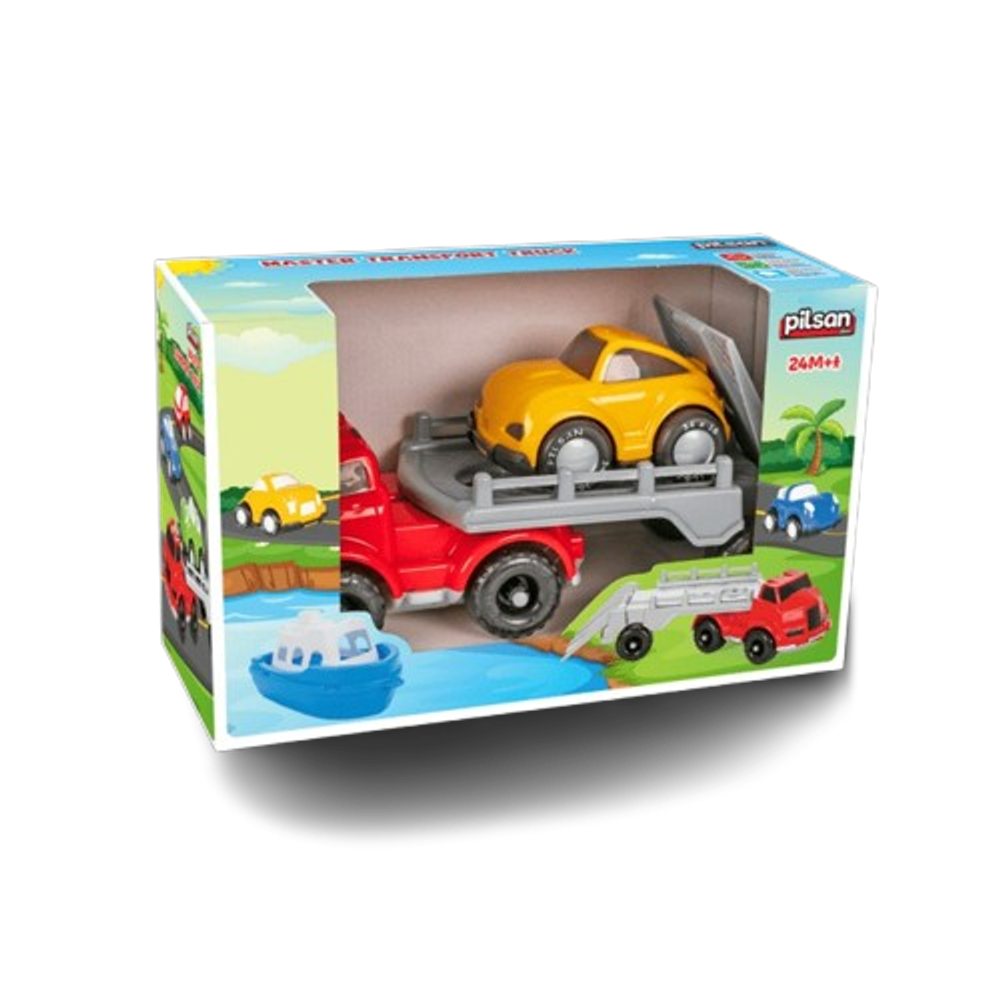 Pilsan Kamion sa autićem Master Transport Truck 07-674 slika 4