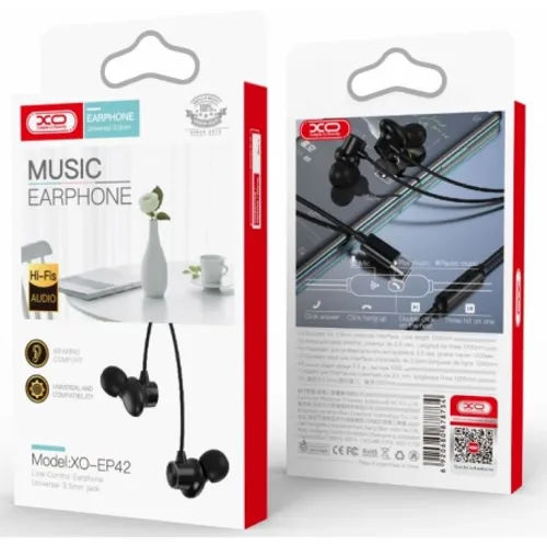 XO In-Ear Slušalice sa mikrofonom Type-C Music EP42 Black slika 3