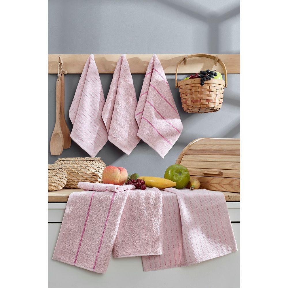 Set peškira za pranje (6 komada) Sofya - boje: Praškasta slika 1