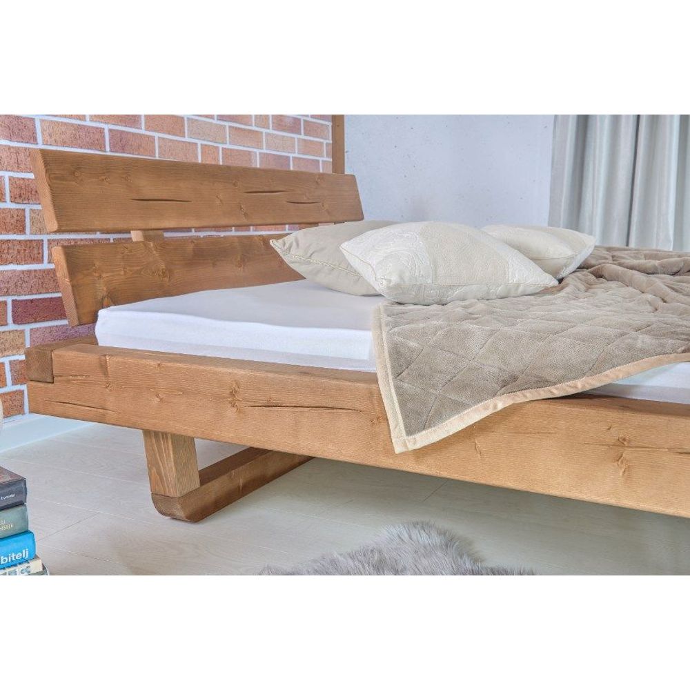 Krevet MALAK 2 200 x 200 cm hrast slika 5