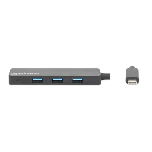 USB-C HUB 4port Manhattan 164924 3.2 G1/5Gbps/Crni slika 3