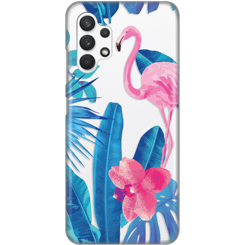 Torbica Silikonska Print Skin za Samsung A325F Galaxy A32 4G (EU) Summer Flamingo slika 1