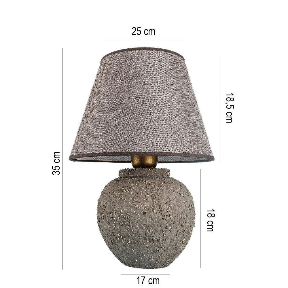 YL735 Siva Stolna Lampa slika 3