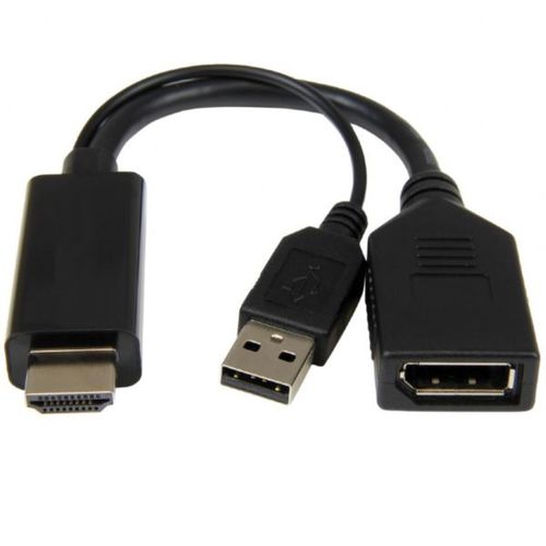 Gembird Active 4K HDMI to DisplayPort adapter, black slika 1