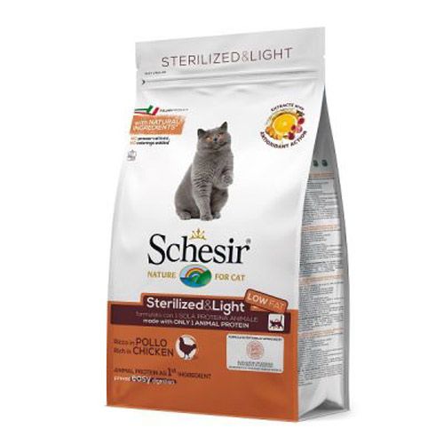 Schesir Dry Cat Sterilized and Light Piletina 400g slika 1