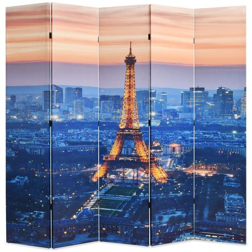 Sklopiva sobna pregrada sa slikom Pariza noću 200 x 170 cm slika 10