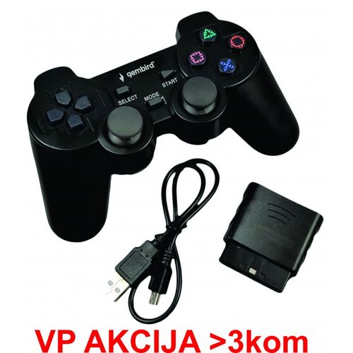 JPD-THRILLERSHOCK 3 ** Gembird Bezicni gamepad sa dvostrukom vibracijom, PS2 / PS3 / PC (737) slika 5