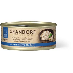 Grandorf Cat Grain Free Konzerva Piletina & Brancin, hrana za mačke 70g