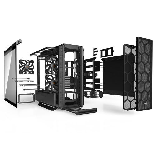 be quiet! BGW39 SILENT BASE 802 Window Black, MB compatibility: E-ATX / ATX / M-ATX / Mini-ITX, Three pre-installed be quiet! Pure Wings 2 140mm fans, Ready for water cooling radiators up to 420mm slika 4