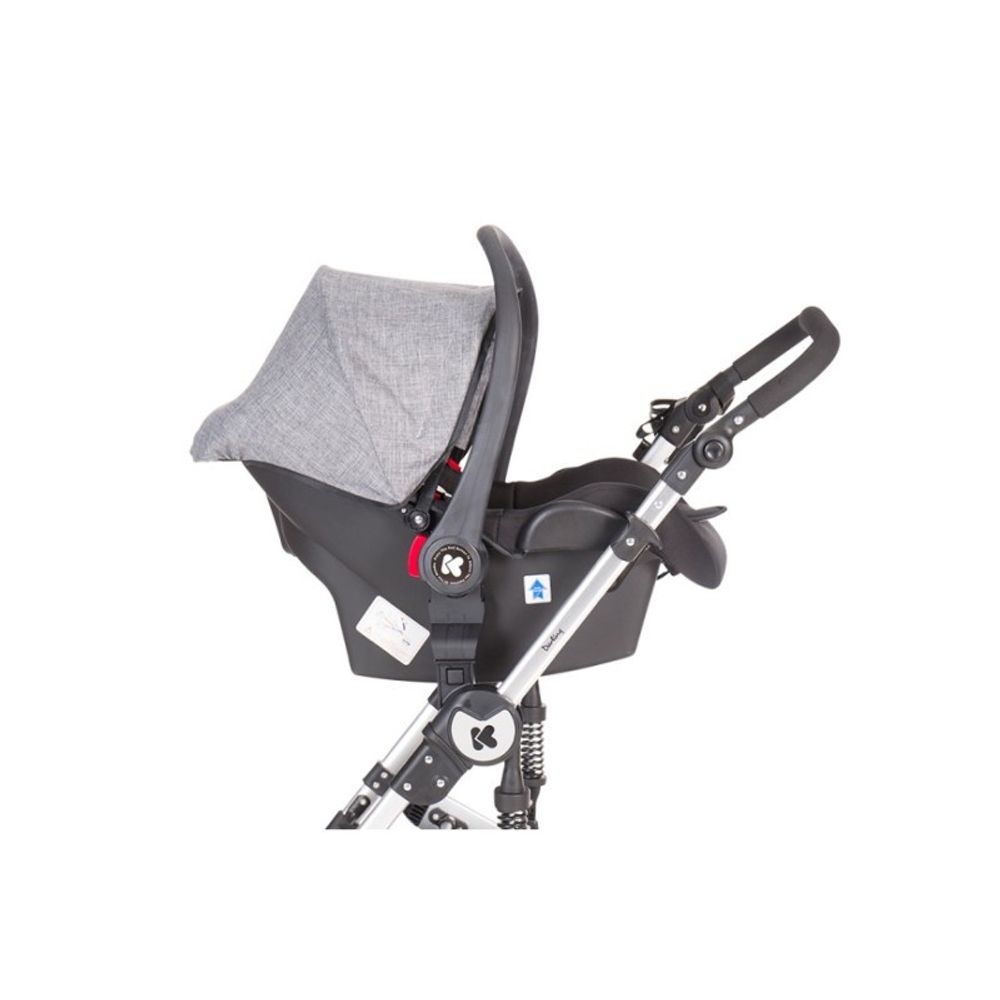 Kikka Boo Kolica Darling 3U1, Grey - Siva slika 6
