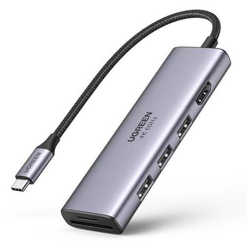 USB HUB UGREEN, USB-C na 3x USB 3.0 A, HDMI 4K@60Hz, SD/TF slika 1