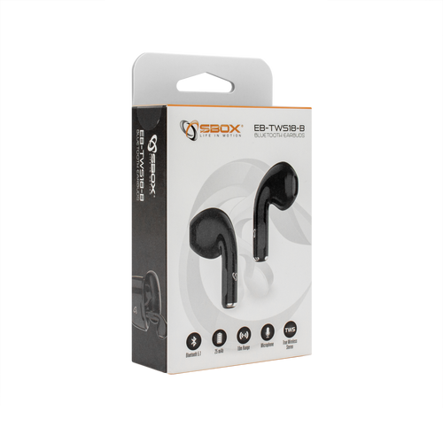 EARBUDS Slušalice + mikrofon SBOX Bluetooth EB-TWS18 Crne slika 5