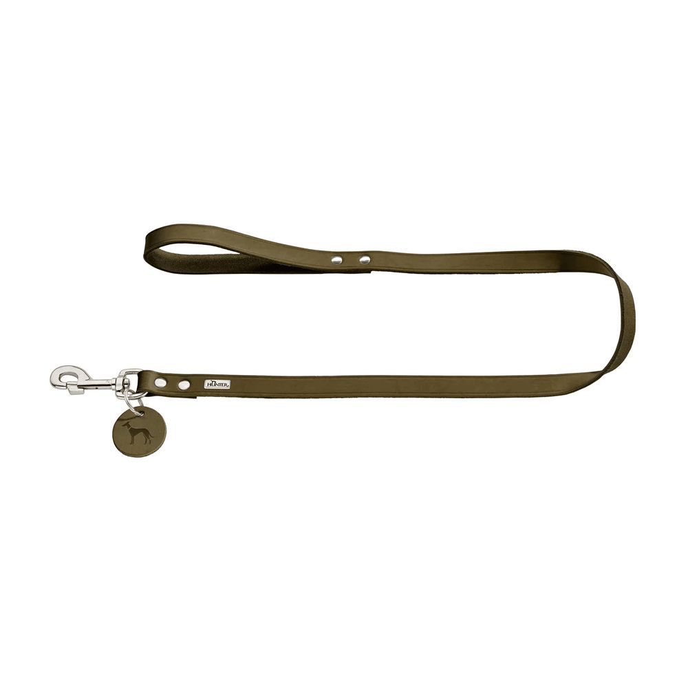 Hunter vodilica za pse 13 mm/110 cm, koža maslinasta slika 2