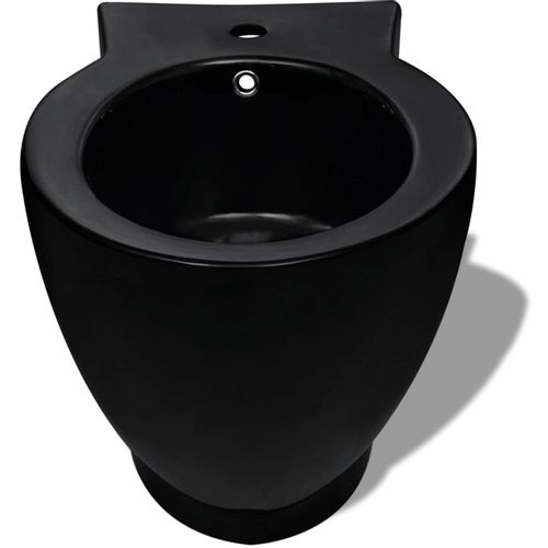Set crne keramičke toaletne školjke i bidea slika 48