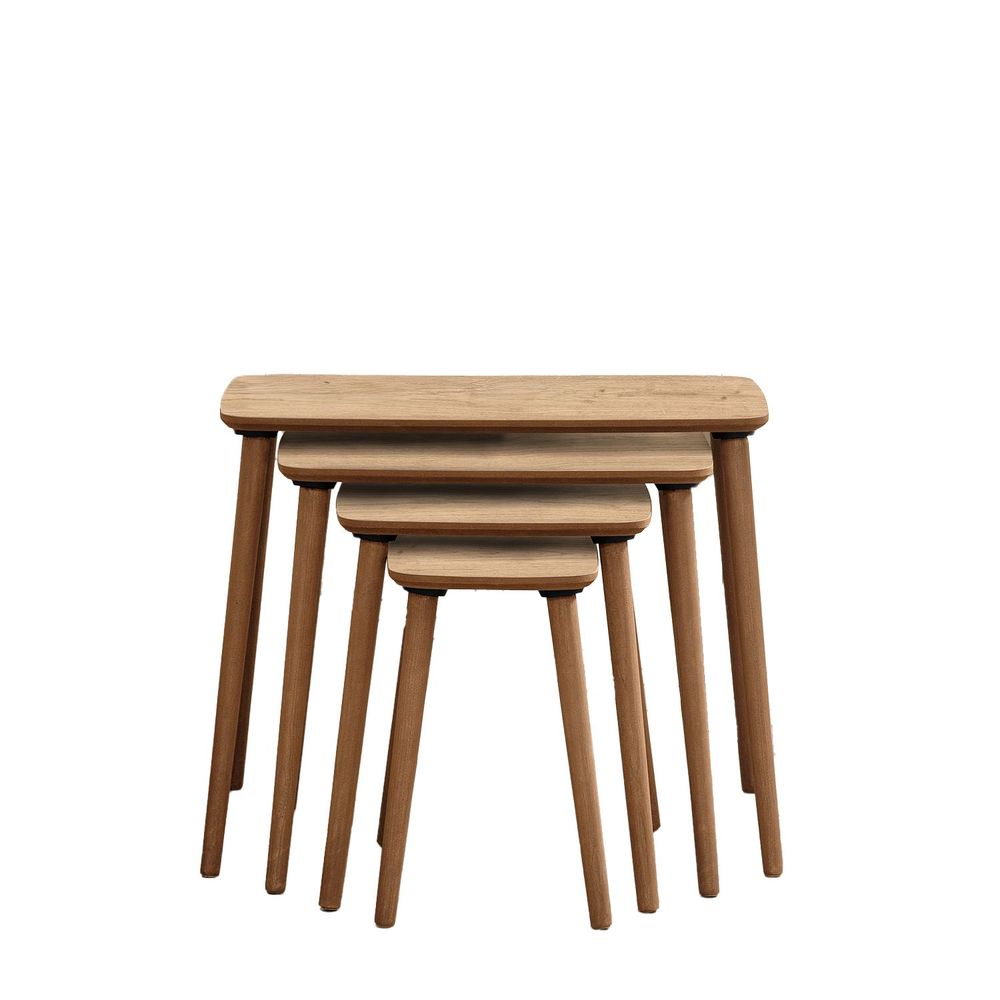 Nesting Table Luci - Set od 4 komada u boji hrasta slika 6