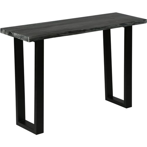 Konzolni stol od masivnog drva mindi 110 x 35 x 75 cm sivi slika 32