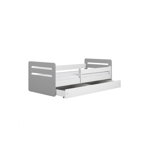 Drveni Dečiji Krevet Tomi Sa Fiokom - Sivi - 180x80cm slika 2