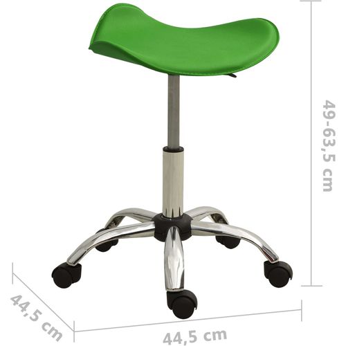 Salonski stolac od umjetne kože zeleni slika 19