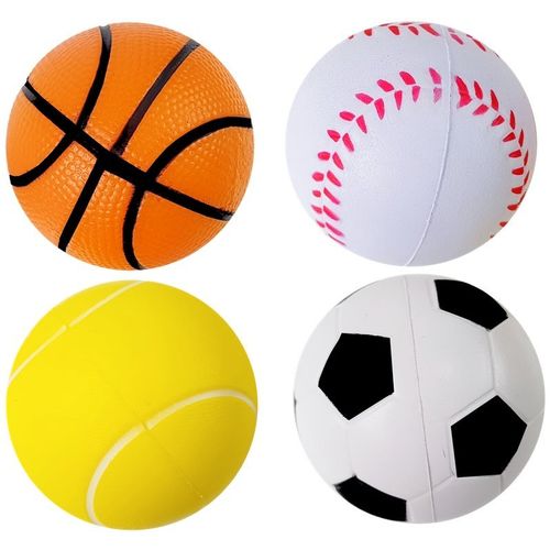 Set od 4 mekanih loptica baseball, tenis, košarka, nogomet slika 2