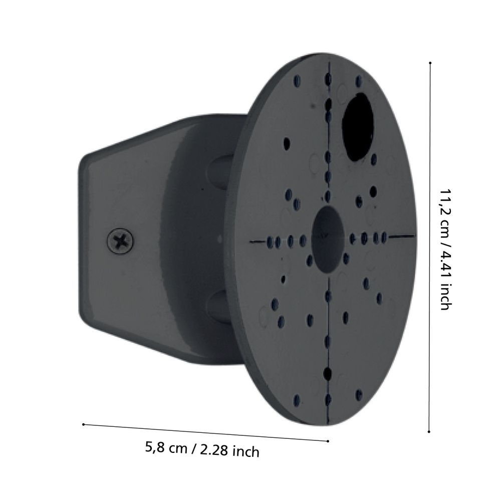 Eglo adapter vanjska, adapter za kutnu montažu, crna slika 5