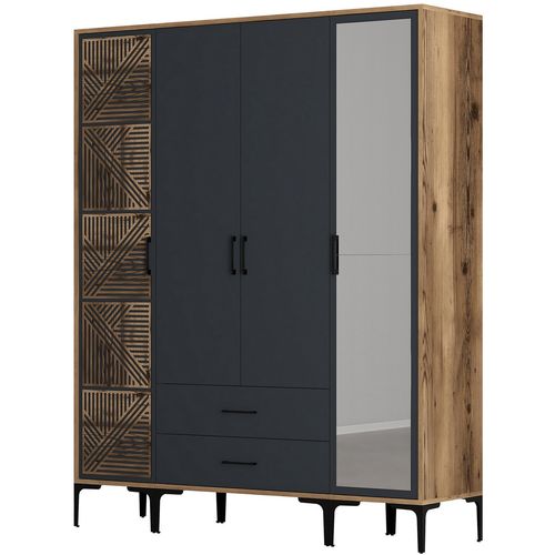 Kumsal PTR - Walnut, Anthracite Walnut
Anthracite Wardrobe slika 5