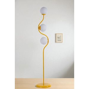 Opviq Podna lampa 012, bijela, senf