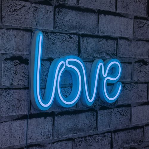 Wallity Ukrasna plastična LED rasvjeta, Love - Blue slika 9