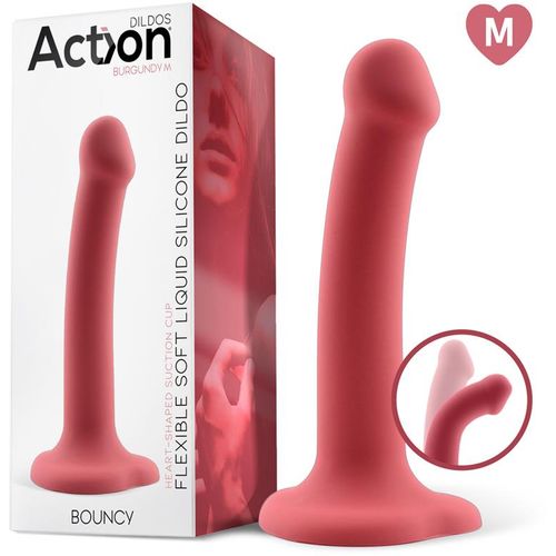 Action Bouncy Liquid Silicone Dildo 18cm slika 1