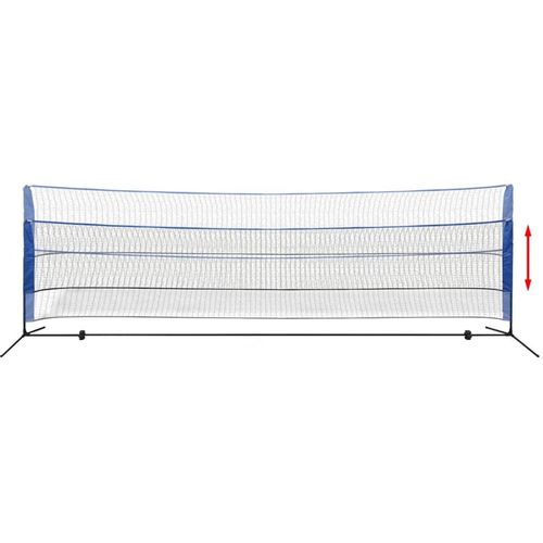 Set za Badminton s Mrežom i Lopticama 500x155 cm slika 13