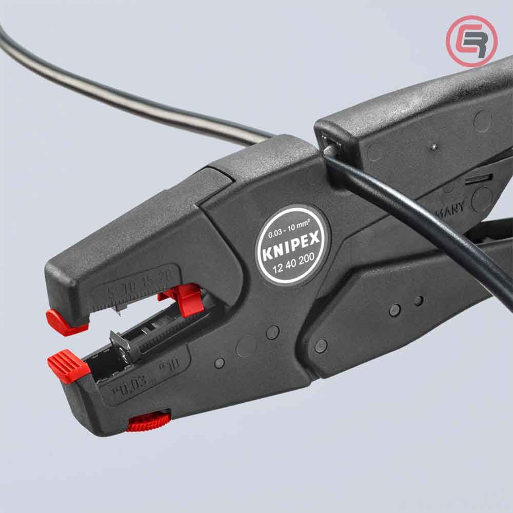Knipex Kliješta Za Skidanje Izolacije 0,03 - 10,0 mm2 Automatska - 12 40 200 slika 6