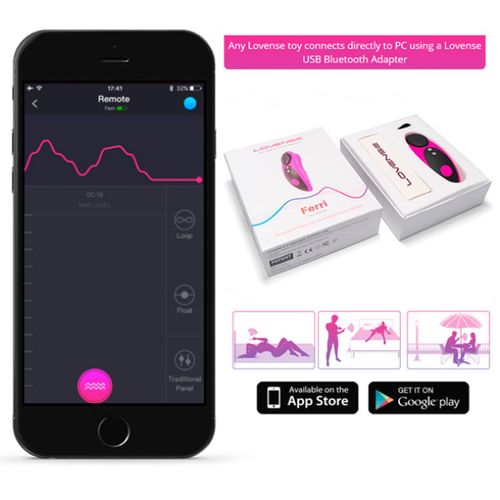 Vibrator za gaćice Ferri App, ružičasti slika 5